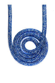 Lupes LS Mix blue and white double braid rope made from high-tenacity polyester for low stretch and long-lasting durability.