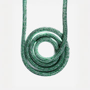 Lupes LS Mix green and white double braid rope made from high-tenacity polyester for low stretch and long-lasting durability.