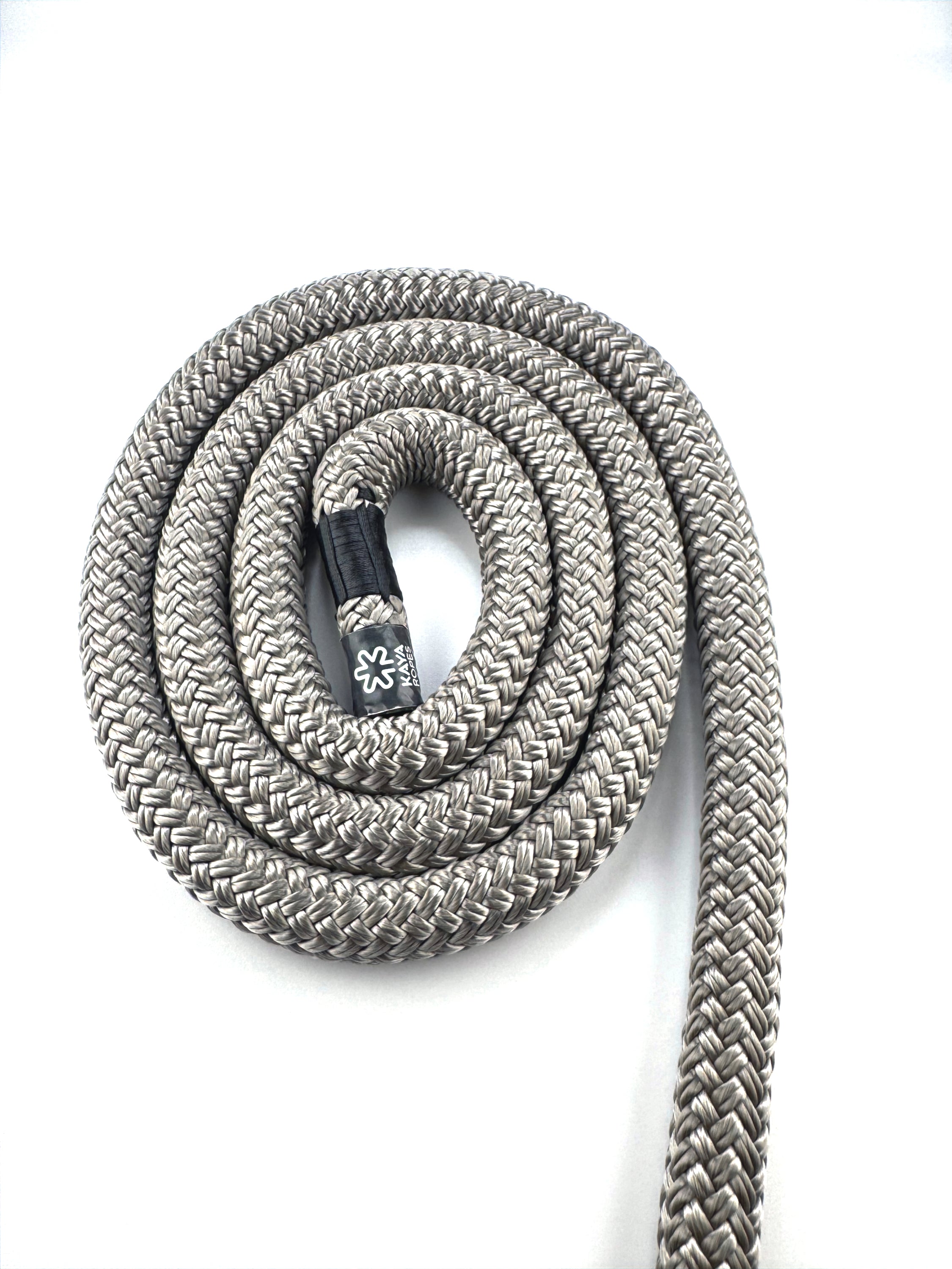 Lupes® Vipera premium silver dock line with carry bag, made from durable HT polyester for secure and reliable boat docking.