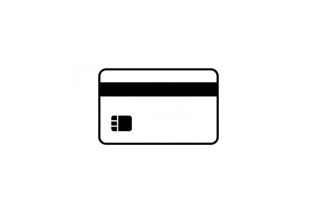  can you amke a small image that shows like a credit card black and whte