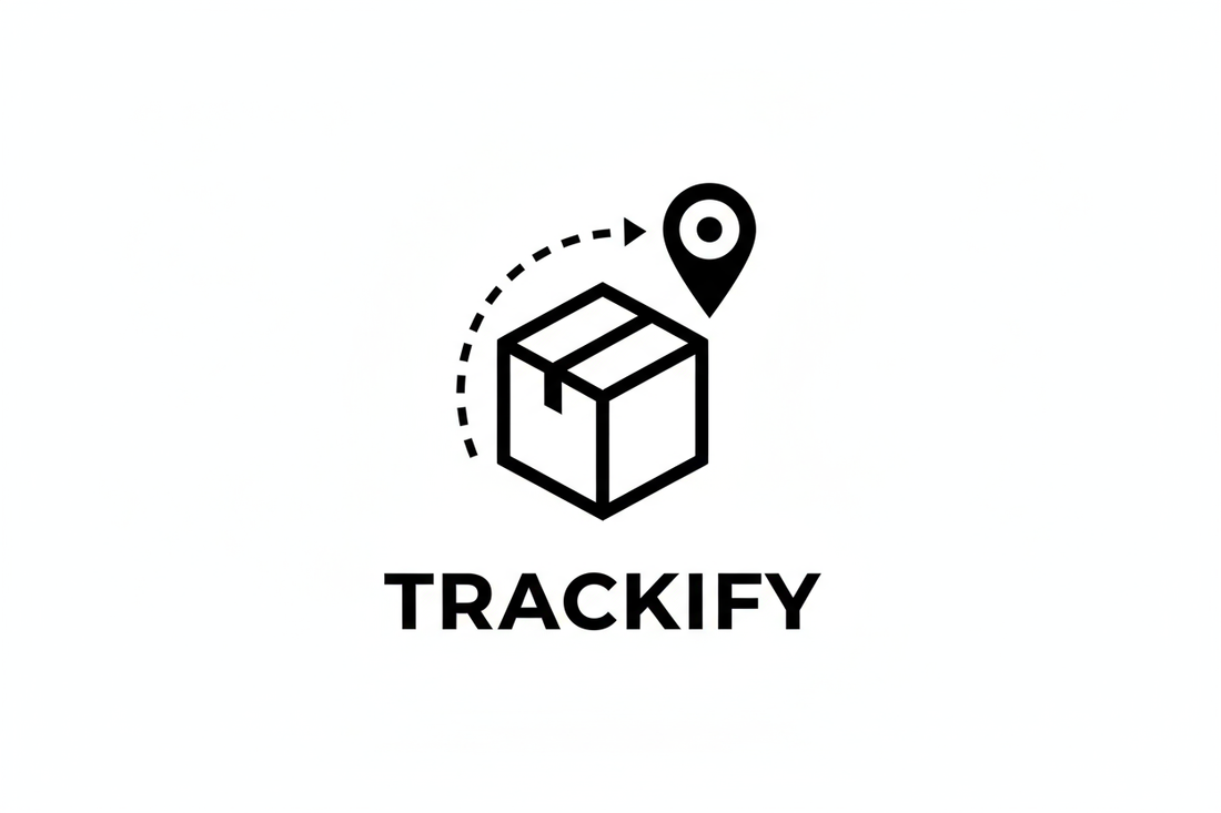 create a white and black logo for track you shipment